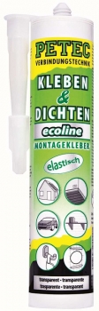 KLEBEN & DICHTEN ECOLINE, 290 ML, TRANSPARENT