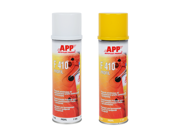 APP F410 Profil Spray> Hohlraumversiegelung bernstein  0,5L