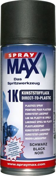 1K DTP-Kunststofflack, Schwarz, 400ml