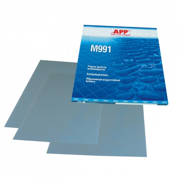 Schleifpapier wasserfest APP M991 /blau/ 230x280mm P2000