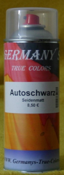 Autoschwarz Seidenmatt